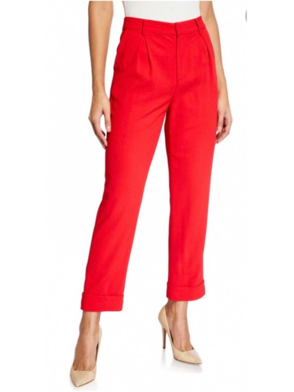 Alice + Olivia Ardell Cropped Trousers, Paprika